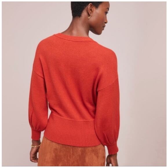 Moth by Anthropologie 3/4 Puff Sleeve Size Medium - Picture 2 of 16